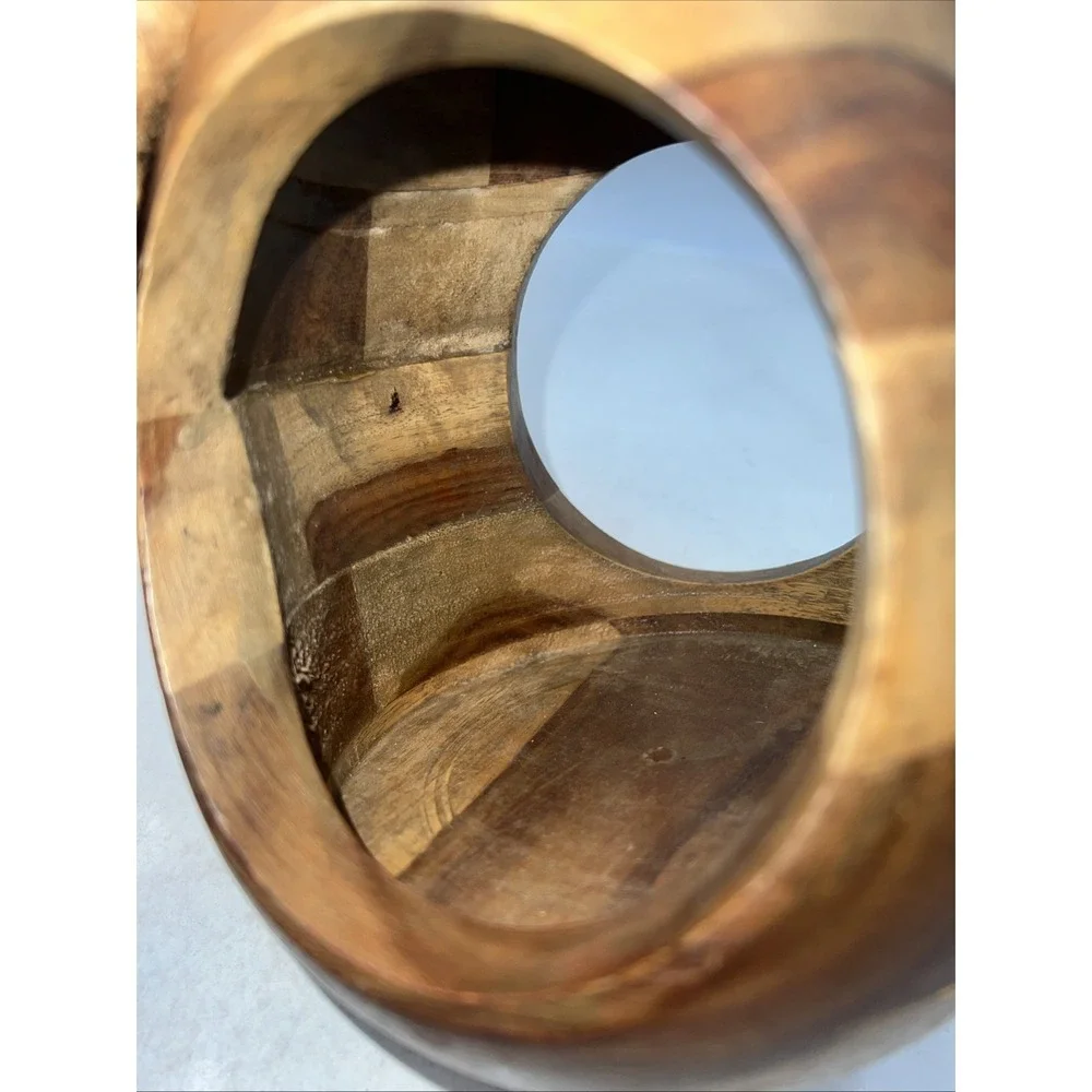 Smith & Hawken Bird Hanging Planter Solid Wood Beautiful 8.5